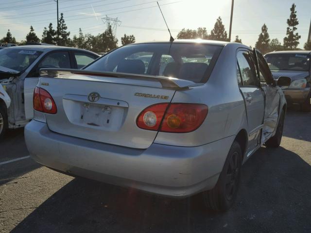 1NXBR38E63Z141437 - 2003 TOYOTA COROLLA CE SILVER photo 4