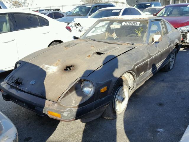 JN1HZ04S0CX440545 - 1982 DATSUN 280ZX BLACK photo 2