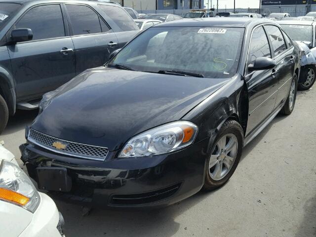 2G1WF5E30D1225059 - 2013 CHEVROLET IMPALA LS BLACK photo 2