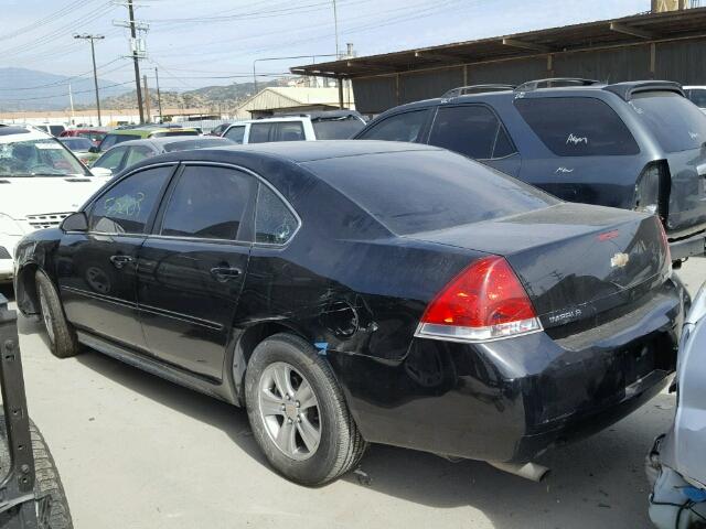 2G1WF5E30D1225059 - 2013 CHEVROLET IMPALA LS BLACK photo 3