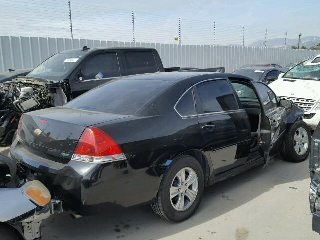 2G1WF5E30D1225059 - 2013 CHEVROLET IMPALA LS BLACK photo 4