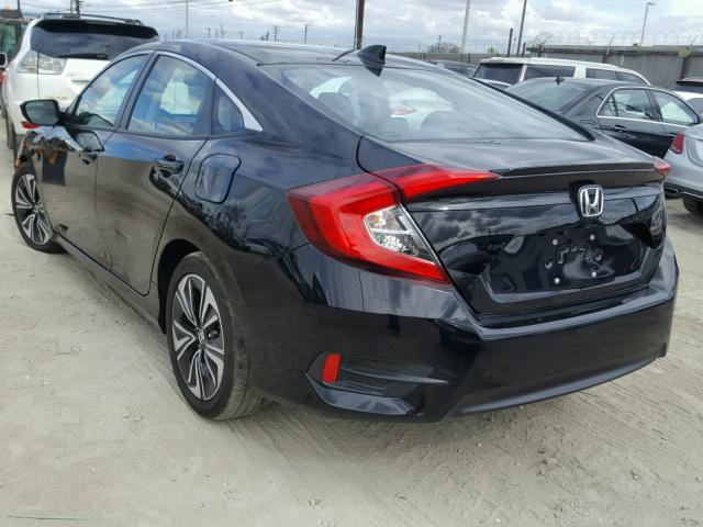 2HGFC1F79HH650627 - 2017 HONDA CIVIC EXL BLACK photo 3