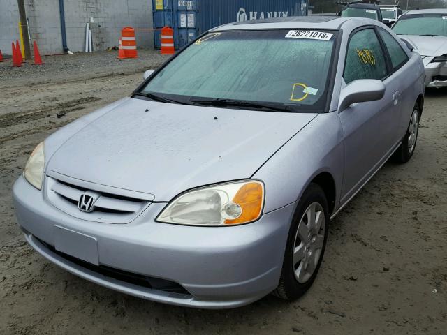 1HGEM22972L041746 - 2002 HONDA CIVIC EX ვერცხლისფერი ფოტო 2