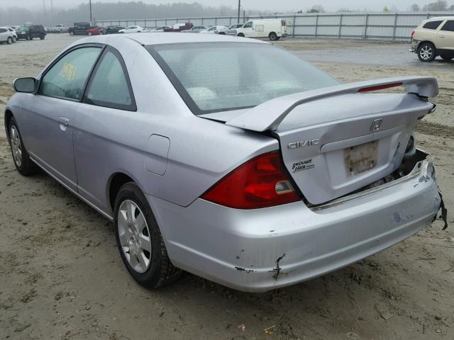 1HGEM22972L041746 - 2002 HONDA CIVIC EX ვერცხლისფერი ფოტო 3