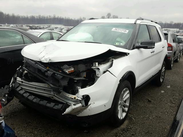 1FM5K8D83FGA75916 - 2015 FORD EXPLORER X WHITE photo 2