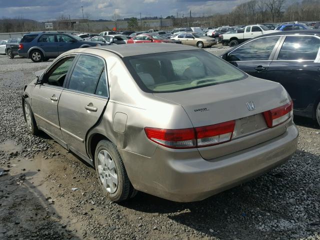 3HGCM56384G709147 - 2004 HONDA ACCORD LX GOLD photo 3