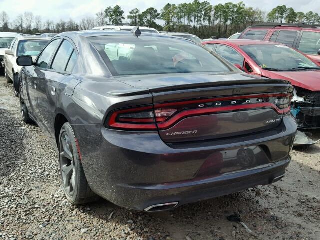 2C3CDXHG5FH881248 - 2015 DODGE CHARGER SX CHARCOAL photo 3