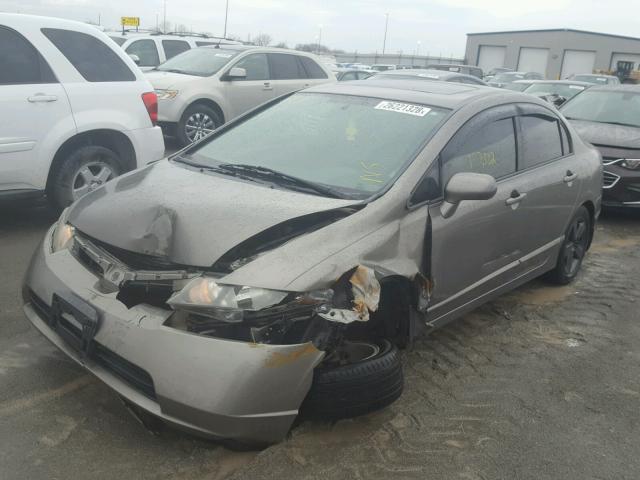 1HGFA16948L078263 - 2008 HONDA CIVIC EXL GRAY photo 2