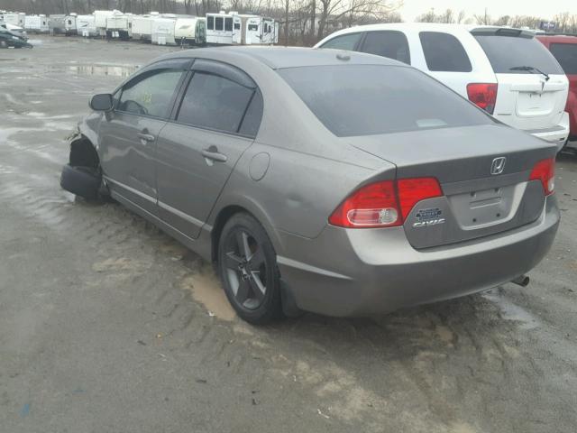 1HGFA16948L078263 - 2008 HONDA CIVIC EXL GRAY photo 3