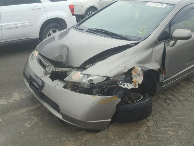 1HGFA16948L078263 - 2008 HONDA CIVIC EXL GRAY photo 9