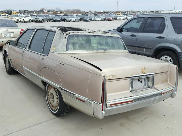 1G6CB53B9M4201043 - 1991 CADILLAC FLEETWOOD TAN photo 3