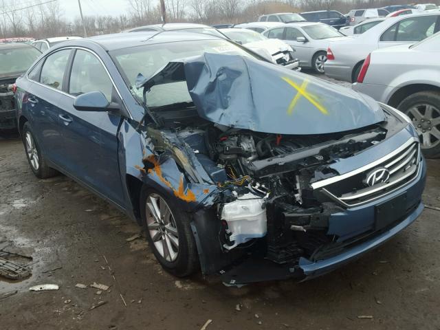 5NPE24AF2HH484679 - 2017 HYUNDAI SONATA SE BLUE photo 1