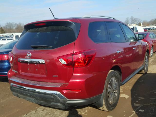 5N1DR2MM7HC666102 - 2017 NISSAN PATHFINDER RED photo 4