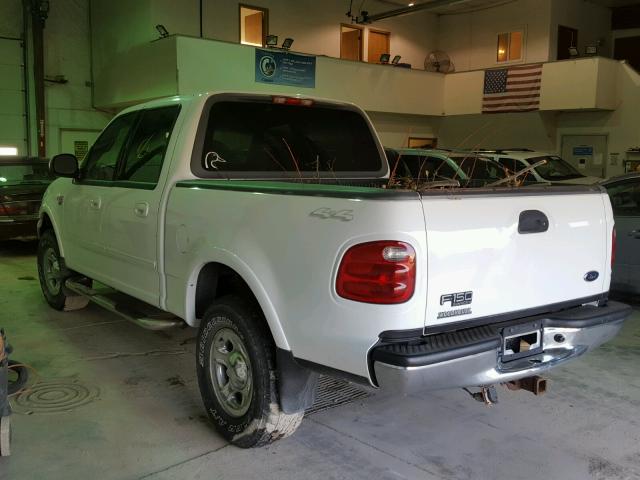 1FTRW08W71KE08631 - 2001 FORD F150 SUPER WHITE photo 3