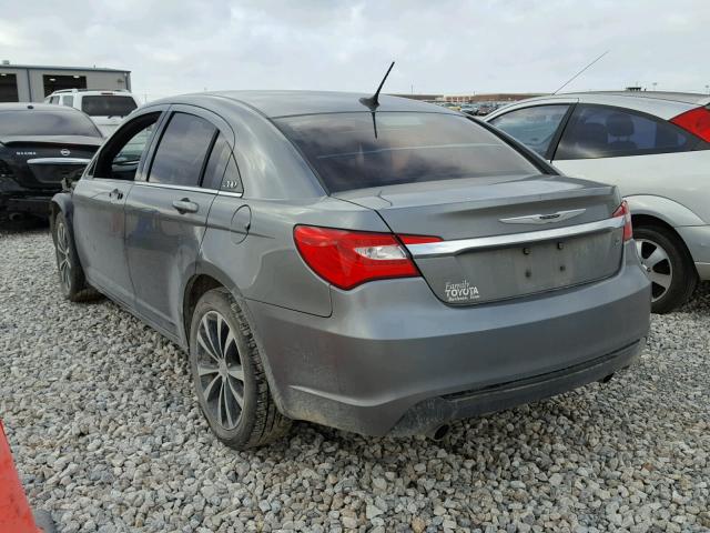 1C3CCBHGXCN249340 - 2012 CHRYSLER 200 S GRAY photo 3