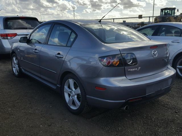 JM1BK323X51298473 - 2005 MAZDA 3 S GRAY photo 3