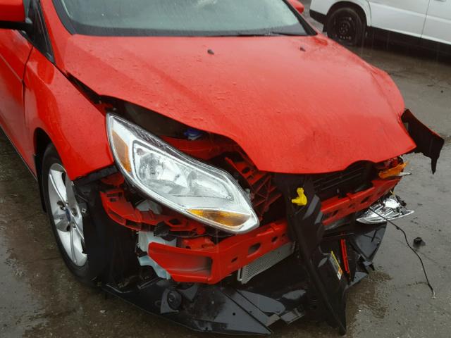 1FADP3F27DL370766 - 2013 FORD FOCUS SE RED photo 9