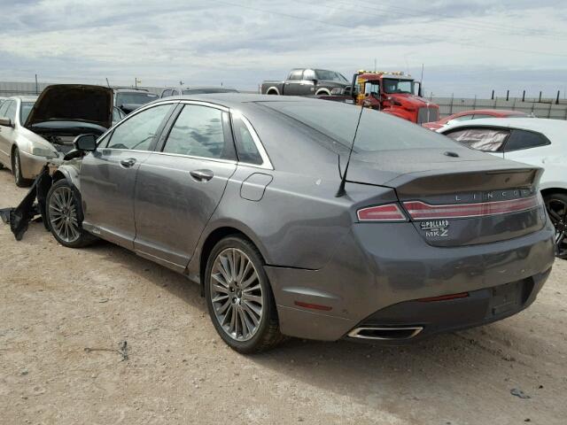 3LN6L2LU1ER812292 - 2014 LINCOLN MKZ HYBRID CHARCOAL photo 3