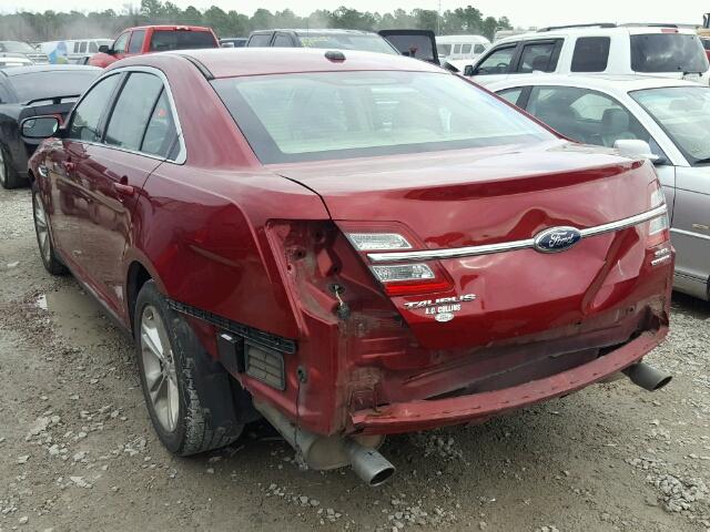 1FAHP2E88DG234852 - 2013 FORD TAURUS SEL RED photo 3