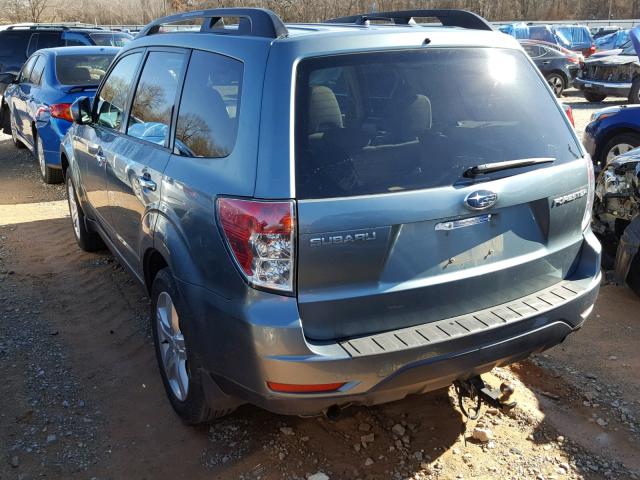 JF2SH63659H744293 - 2009 SUBARU FORESTER 2 TEAL photo 3