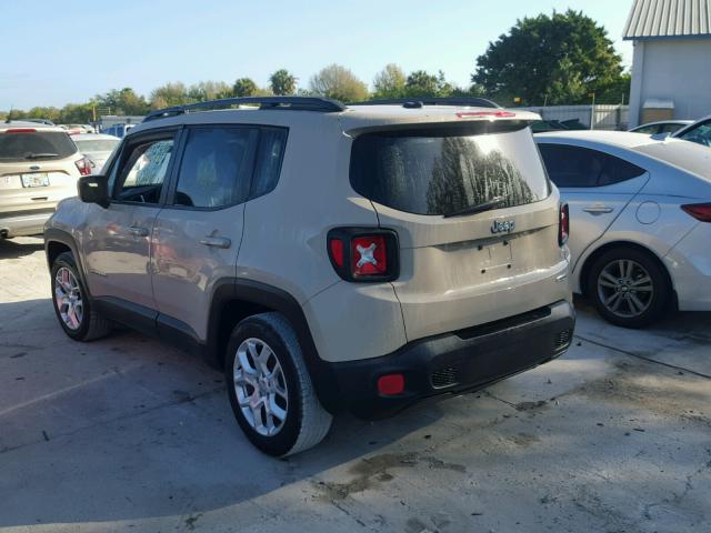 ZACCJABT4FPC19537 - 2015 JEEP RENEGADE L TAN photo 3