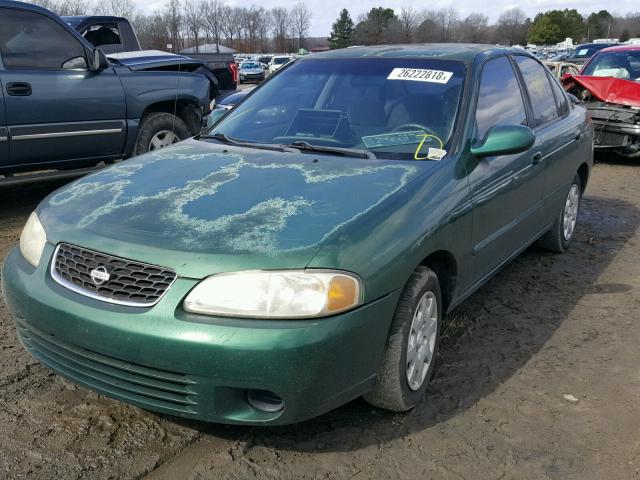 3N1CB51D82L673682 - 2002 NISSAN SENTRA XE GREEN photo 2