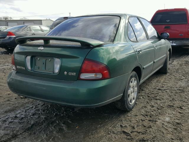 3N1CB51D82L673682 - 2002 NISSAN SENTRA XE GREEN photo 4