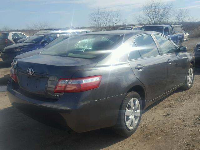 4T1BE46K39U818589 - 2009 TOYOTA CAMRY BASE GRAY photo 4