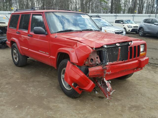 1J4FT68S7XL606134 - 1999 JEEP CHEROKEE S RED photo 1