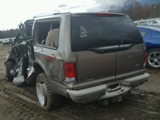 1FMSU43P43EC96334 - 2003 FORD EXCURSION GRAY photo 3