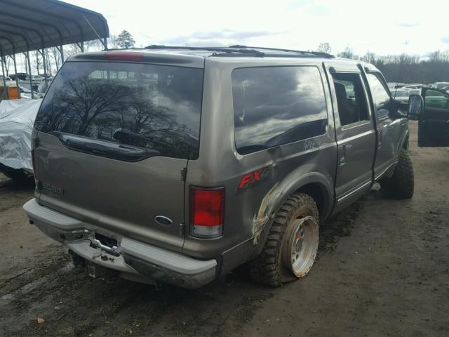 1FMSU43P43EC96334 - 2003 FORD EXCURSION GRAY photo 4