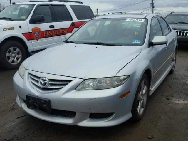 1YVHP80D755M52953 - 2005 MAZDA 6 S SILVER photo 2