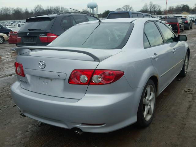 1YVHP80D755M52953 - 2005 MAZDA 6 S SILVER photo 4