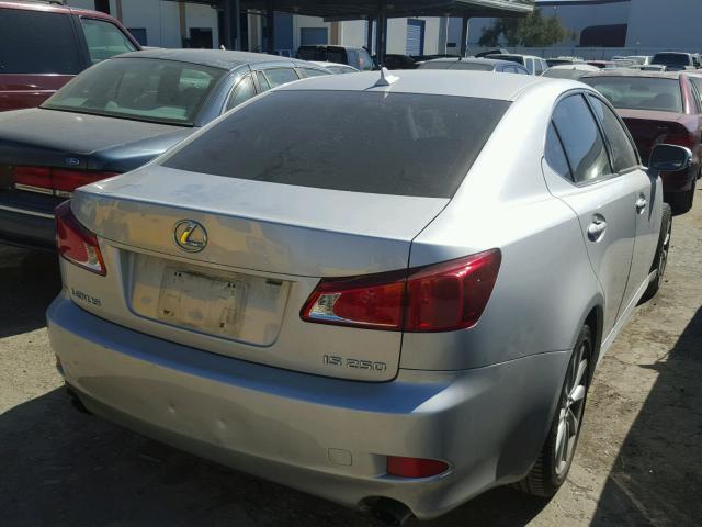 JTHBK262492086825 - 2009 LEXUS IS 250 SILVER photo 4