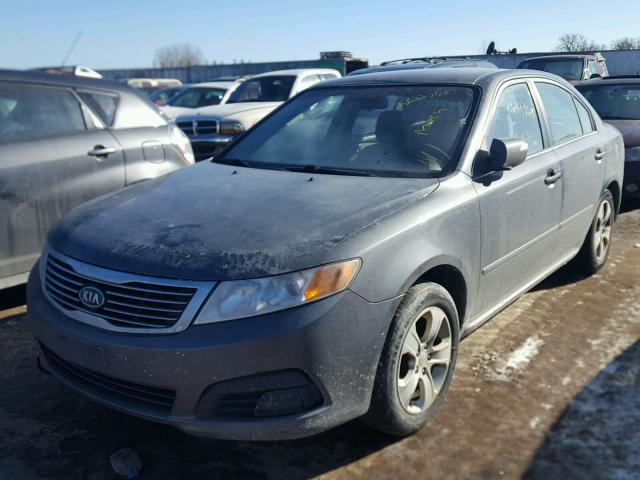 KNAGE228695287209 - 2009 KIA OPTIMA LX GRAY photo 2