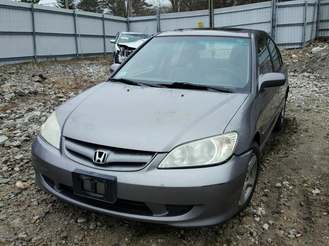 2HGES26835H616479 - 2005 HONDA CIVIC EX ნაცრისფერი ფოტო 9
