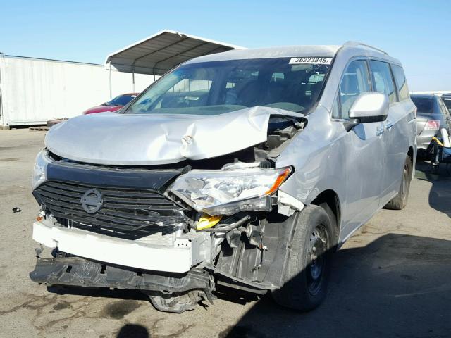 JN8AE2KP4F9134384 - 2015 NISSAN QUEST S SILVER photo 2