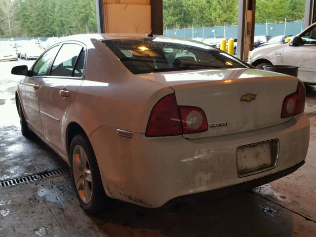 1G1ZB5EB9A4128569 - 2010 CHEVROLET MALIBU LS WHITE photo 3