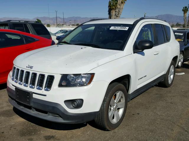 1C4NJCBAXGD615684 - 2016 JEEP COMPASS SP WHITE photo 2