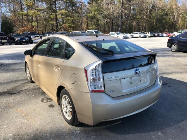 JTDKN3DUXA0221874 - 2010 TOYOTA PRIUS BEIGE photo 4