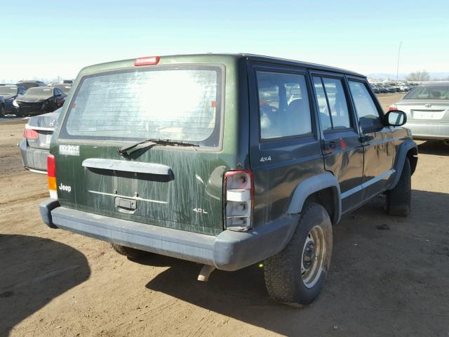 1J4FJ28SXVL584643 - 1997 JEEP CHEROKEE S GREEN photo 4