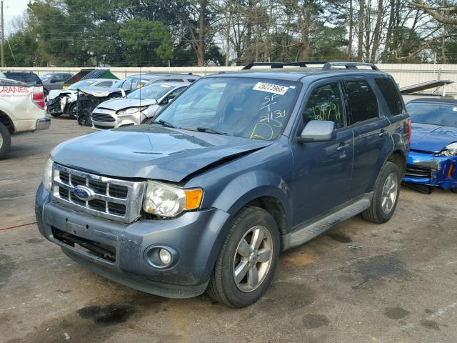 1FMCU0EG1BKA72691 - 2011 FORD ESCAPE LIM BLUE photo 2