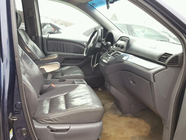 5FNRL38625B050156 - 2005 HONDA ODYSSEY EX BLUE photo 5