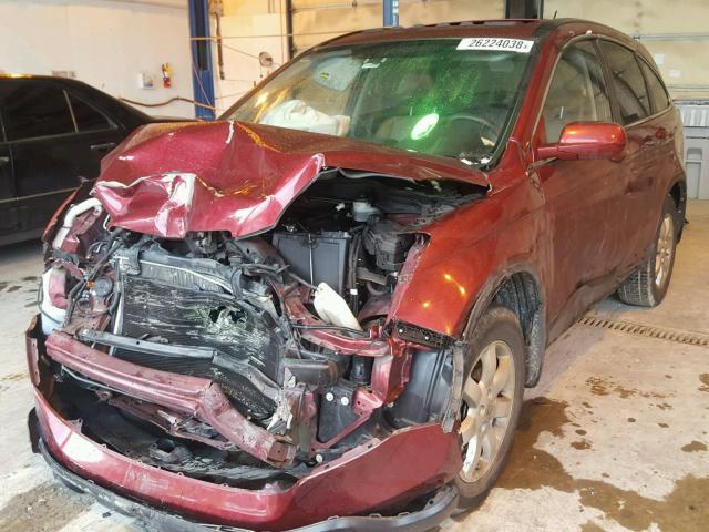 5J6RE48709L044832 - 2009 HONDA CR-V EXL RED photo 2