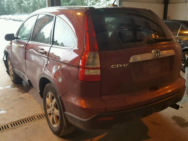 5J6RE48709L044832 - 2009 HONDA CR-V EXL RED photo 3