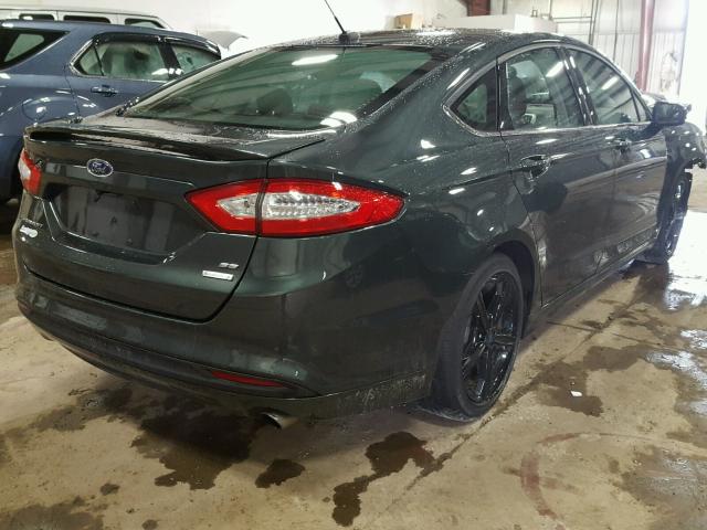 3FA6P0HD5GR213457 - 2016 FORD FUSION SE GREEN photo 4