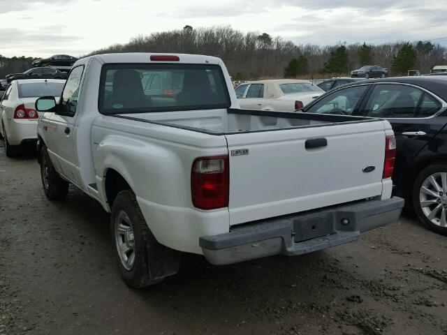 1FTYR10D44PA28463 - 2004 FORD RANGER WHITE photo 3