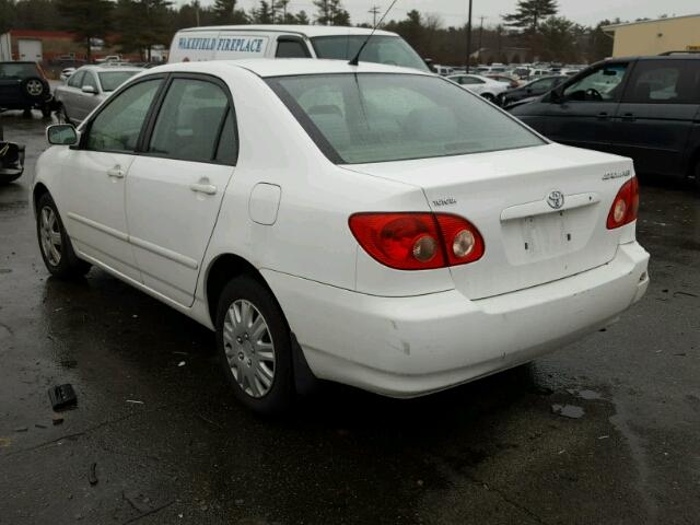 2T1BR32E05C365042 - 2005 TOYOTA COROLLA CE WHITE photo 3