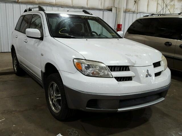 JA4LX31F35U043092 - 2005 MITSUBISHI OUTLANDER WHITE photo 1