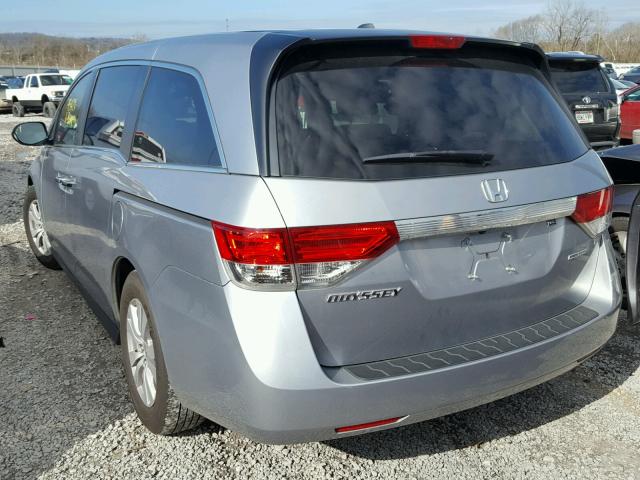 5FNRL5H34GB108093 - 2016 HONDA ODYSSEY SE GRAY photo 3